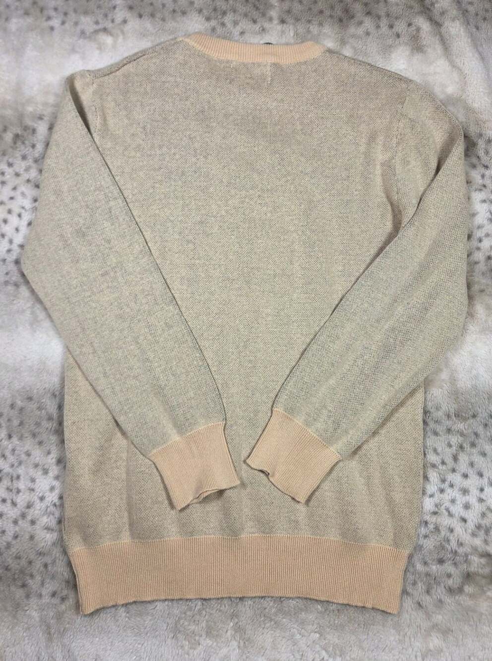 NWT OXKnit Papillon Dog Graphic 100% Cotton Sweater M - Picture 2 of 7